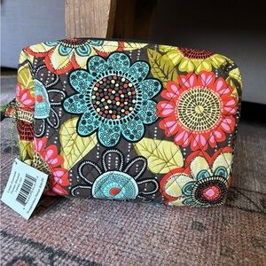 Vera Bradley Flower Shower Large Cosmetics Bag